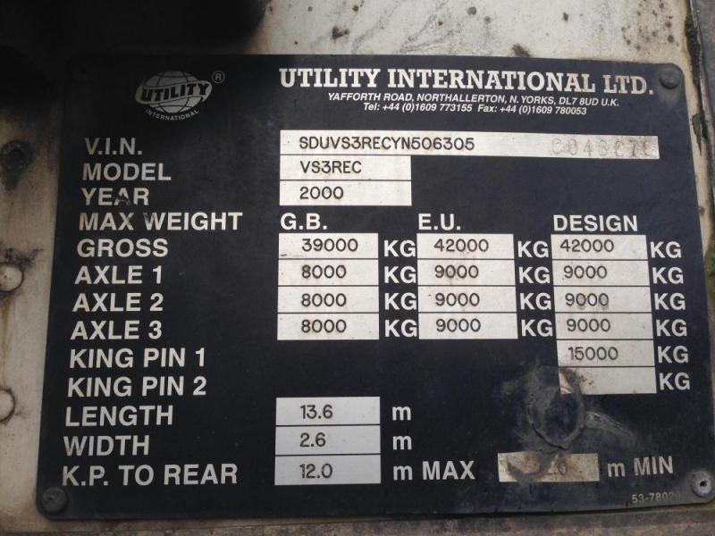 UTILITY INTERNATIONAL VS3REC